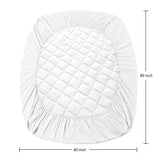 EIUE Quilted Mattress Pad - Lightweight Yet Substantial, Elastic Fitted Mattress Topper Protector, Breathable Mattress Protector with Secure Fit,Machine Washable,Queen(60x80inches),White EIUE