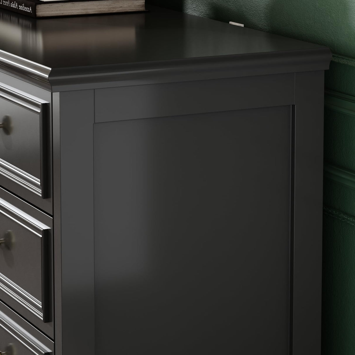 ROMSHINE 12 Drawers Dresser for Bedroom, 63" Wide Chesst of Drawers with Wooden Legs, Traditional Closet Storage Dressers Organizer, Bedroom Dresser for Closet, Living Room, Hallway, Black ROMSHINE