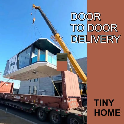 Tiny Home | Prefab House no Building Required | Tiny Home for Living in for Adults with Mini Kitchen and Bathroom