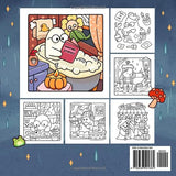 Little Spooky: Coloring Book for Adults and Teens Featuring Cute Creepy Creatures in Cozy Hygge Moments for Relaxation (Cozy Spaces Coloring) WoodArtSupply