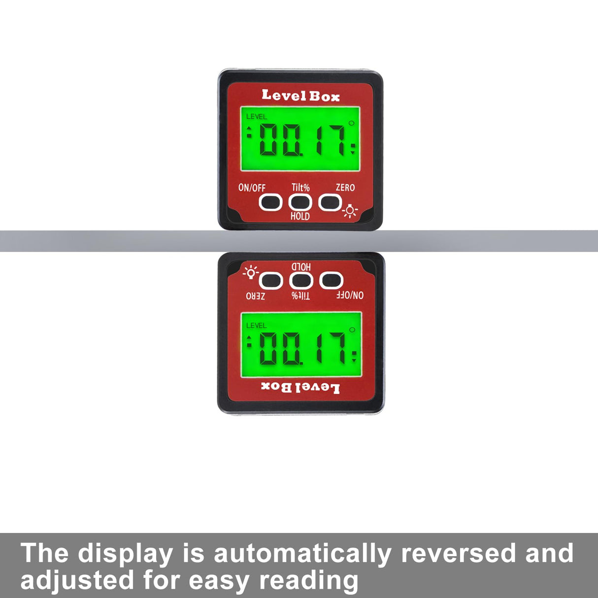 LOUISWARE Digital Inclinometer Angle Finder Gauge, IP54 Digital Electronic Protractor Bevel Gauge, Inclinometer Angle Cube Level Box with LCD screen for Woodworking,Table Saw and etc LOUISWARE