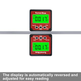 LOUISWARE Digital Inclinometer Angle Finder Gauge, IP54 Digital Electronic Protractor Bevel Gauge, Inclinometer Angle Cube Level Box with LCD screen for Woodworking,Table Saw and etc LOUISWARE