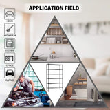 FDW 48"L×18"W×82"H Wire Shelving Unit Storage Cart Metal Shelf Rolling Utility Cart 2100Lbs Capacity with 6 Tier Casters Adjustable Layer Rack Strong Steel for Restaurant Garage Pantry Kitchen,Chrome FDW