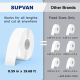 SUPVAN E10 Bluetooth Label Maker Machine with 3 Tapes, Continuous Waterproof Label, Versatile App with 35 Fonts and 1k+ Icons, Inkless Labeler for Home, Kitchen, School, Office Organization, Green SUPVAN