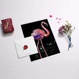 Scratch Art Paper(A4) for Kids & Adults, Rainbow Painting Night View Scratchboard, Art Craft, Crafts Set: 8 Sheets Scratch - Unicorn/Flamingo/Cat/Deer/Tiger/Leopard/Lion/Wolf & 6 Tools (Animal World) M MUGIT