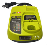 Anopiw Replace ryobi 18v battery charger P117 P118 P119 Dual Chemistry to Charge Ryobi Battery Lithium ion & Ni-cad Ni-Mh 12V 14.4V 18V such as P100 P102 P102 P105 P107 P108… ANOPIW