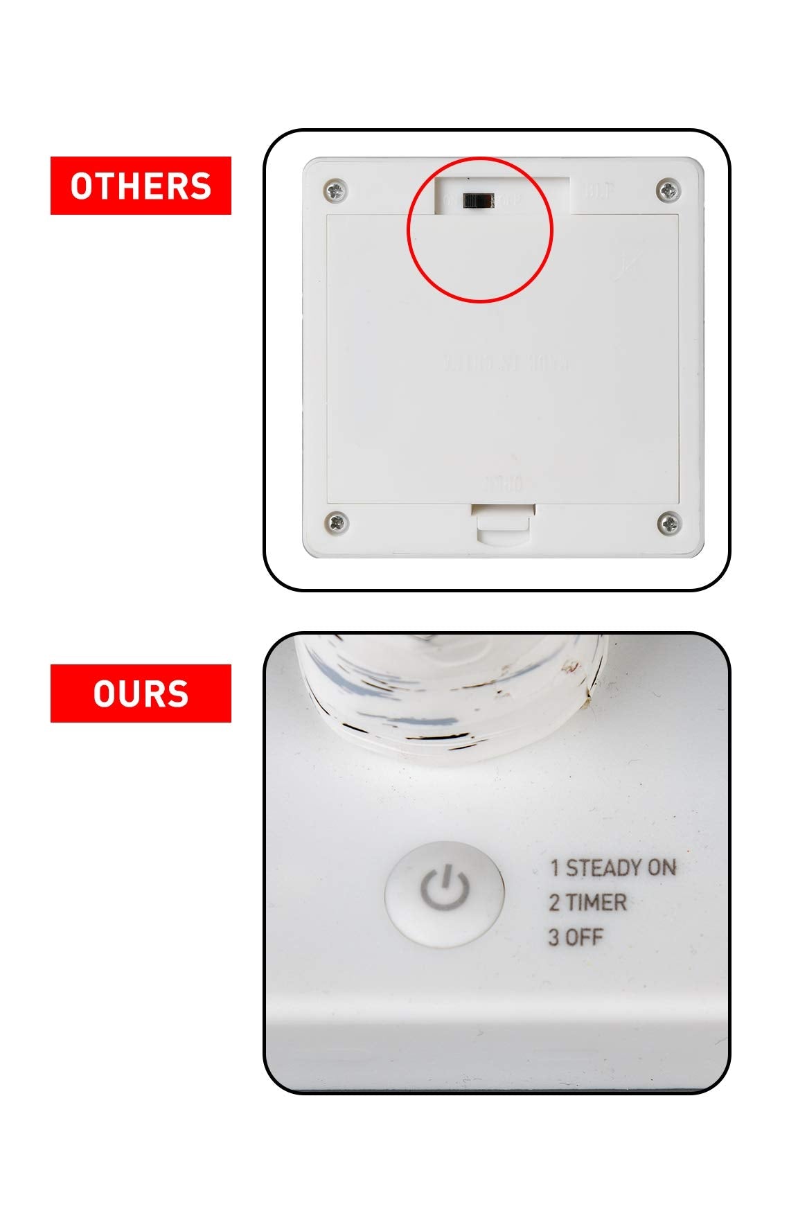 EAMBRITE Tabletop Birch Tree Christmas Decorations, White Birch Tree with Lights, 24 LED Lighted Mini Money Tree Twig Tree Battery Operated with Timer, Indoor Home Centerpiece Decor (2FT/Warm White) EAMBRITE