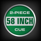 EastPoint Sports Masterton Billiard Cue 4 Pack - Includes Four 2-Piece 58" Billiard Cues with Leather Tip and Micro-Fiber Grips EastPoint Sports