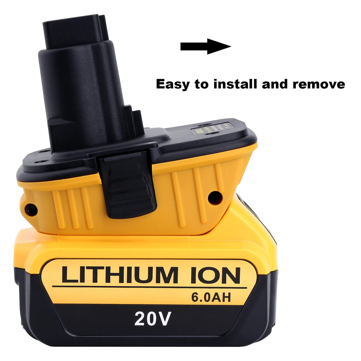 2 Pack DCA1820 Adapter Compatible with Dewalt 20V MAX Battery to 18V XRP Battery, 18V to 20V Battery Adapter Compatible with Dewalt 18V NiCad Tools Kotoate