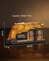 Gun Whiskey Decanter Sets for Men, Kollea Liquor Decanter Set with Glass, Unique Valentine Birthday Gift Idea for Men Dad, Cool Anniversary Stuff Gift for Him Husband, Dispenser for Bar Drinking Party Kollea