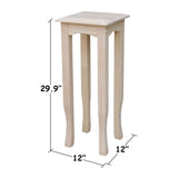International Concepts 30-Inch Tea Table, Unfinished IC International Concepts