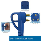 Conntek 14361, 30 Amp RV Extension Cord, Blue (25-Feet) Conntek