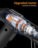 Soldering Iron Kit, 80W 110V Automatic Soldering Gun with Ceramic Heater, 8-in-1 Fast Heating Soldering Kit Includes Iron Tips, Solder Wire, Desoldering Pump, Tweezers for Repairs and DIY Aucanla