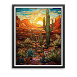 Natuyalo Paint by Numbers Kit for Adults - Cactus DIY Adult Paint by Number Kits Wilderness Landscape Acrylic Canvas Painting for Adults Beginners Kids Art Crafts Without Frame, 16x20 Inch Natuyalo