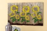 DLY LIFESTYLE Large Sunflower Stencil for Painting (12x15 Inches) - Flower Stencils for Crafts Reusable for Walls, Fabric, Furniture - Wall Stencil - Floral Stencils for Painting on Wood DLY LIFESTYLE