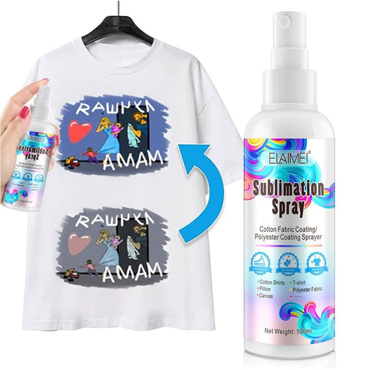 Sublimation Spray for Cotton Shirts, 100ml Sublimation Coating Spray for All Fabric Including Carton, Polyester, T-Shirts, Quick Dry