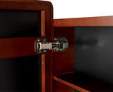 H-A Bathroom Medicine Cabinet with Mirror Solid Wood Framed Bathroom Mirror Cabinet with Storage Wall Mounted Recessed Available 16"x 24" (Brown) H-A