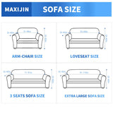MAXIJIN Stretch Loveseat Sofa Slipcovers 1 Piece Love Seat Couch Covers for 2 Cushion Couch Non Slip Sofa Cover Washable Dog Cat Proof Furniture Protector Pet Friendly (Loveseat, White) MAXIJIN