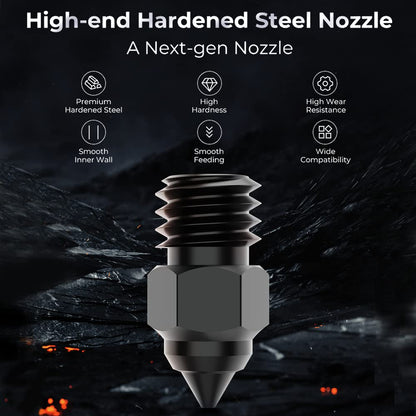 Creality 3D Printer Nozzles Kit, 8PCS High-end Hardened Steel Printer Nozzles with 4 Sizes, 0.25/0.4/0.6/0.8mm Hotend Nozzles for Ender 3/Ender 3 V2/Ender 3 Pro/Ender 3 Max/Ender 5 Series/CR  - WoodArtSupply