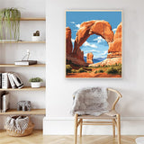 Artunion Arches National Park Paint by Numbers Kit for Adults, Nature Landscape Paint by Number Kits,DIY Acrylic Painting Paint by Number Kits on Canvas Arts Craft for Home Wall Decor 16x20 Inch Artunion