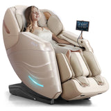 RELX 2026 Massage Chair Full Body, 20 Modes Zero Gravity SL-Track Shiatsu Massage Chair Built-in Heat System, Airbag Massage with Body Scan, Deep Yoga Stretch, Calfrest Extension and AI Control(Cream) RELX