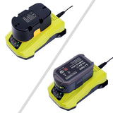 Biswaye P117 Compatible with Ryobi 18V Charger, Compatible with Ryobi 12V-18V One+ Lithium NiCad NiMh Battery P102 P108 P189 P197 P103 P105 P107 P190 P191 PBP002 PBP005 Biswaye