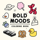 Bold Moods Coloring Book: Easy & Cute Designs for Adults and Kids Majosta