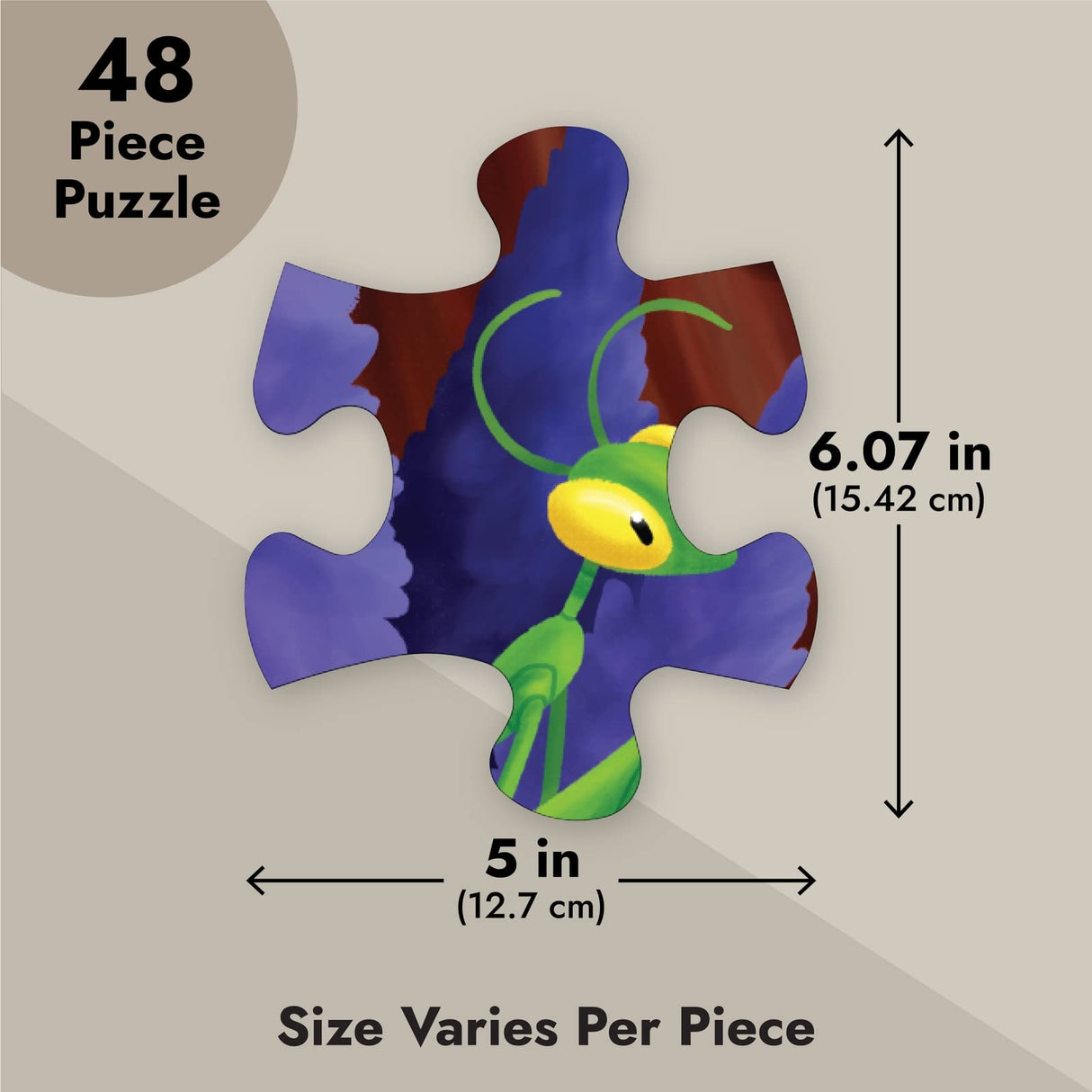 BLUE PANDA 48 Piece Giant Bugs and Insects Jigsaw Puzzle for Kids Ages 3-5 and 4-8, Jumbo Floor Puzzle for Toddler Preschool Learning (2 x 3 Feet) BLUE PANDA