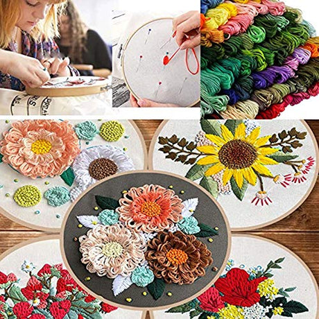 YITOHOP 200pcs+ Embroidery Floss kit, Friendship Bracelet String Kit with Organizer Box-Included 100pcs Friendship Bracelet Floss Thread,Cross Stitch Kits Xmas Gifts YITOHOP