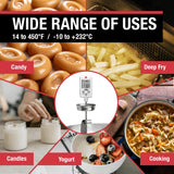 CDN Digital Candy Thermometer Long 8'' Stainless Steel Stem, Adjustable Pot Clip, Preset Candy Stages with Audio/Visual Alerts, Instant Read For Cooking, Deep Frying & Oil - DTC450 CDN
