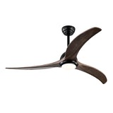 Shaical 52" Ceiling Fan with Lights and Remote Control, Modern Solid Wood Ceiling Fan, Reversible DC Motor 6 Speed 3 Blades Quiet Ceiling Fans for Bedroom, Living Room, Patio Shaical