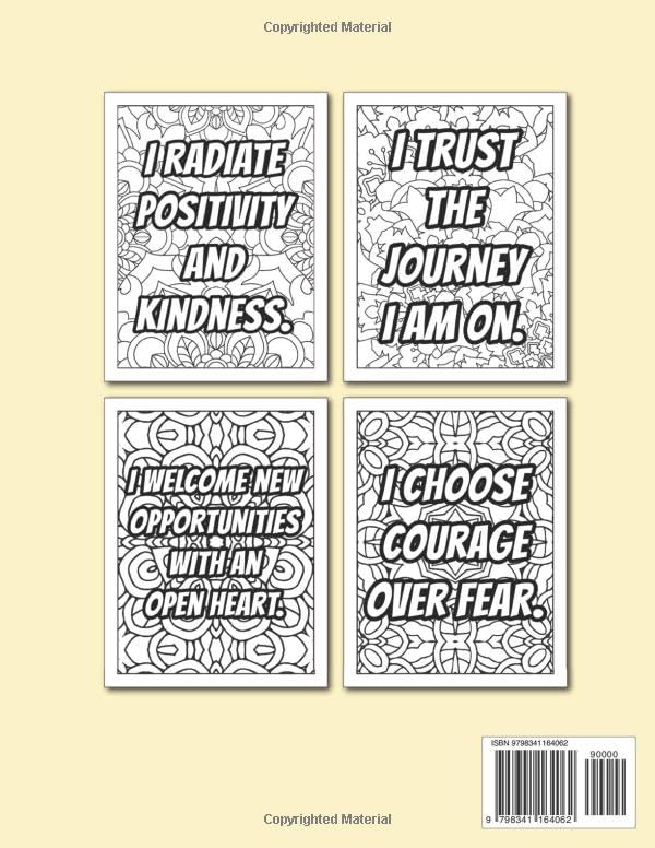 Affirmations: Coloring Book WoodArtSupply