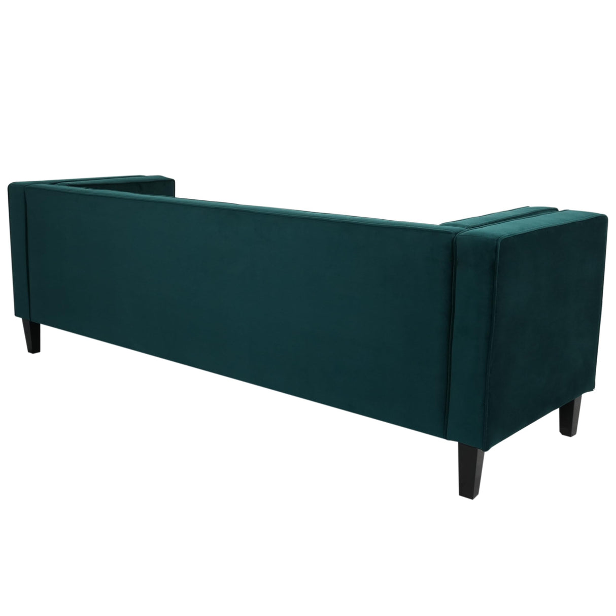 Christopher Knight Home Viola 3 Seater Low Profile Sofa, Upholstered Tufted Couch, Velvet Sofa with Armrests, Comfort Modern 3 Seater Couch for Living Room Bedroom Home Rest, Green Christopher Knight Home