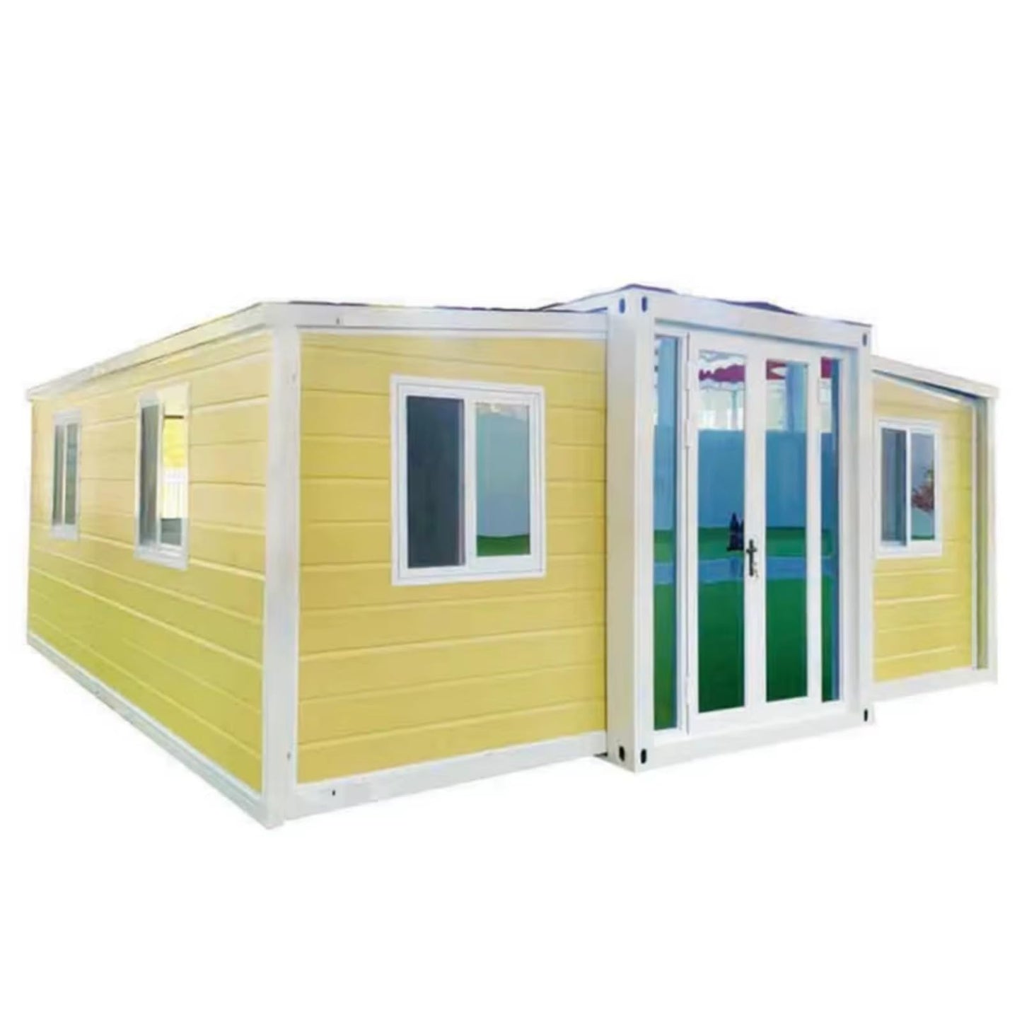 20ft 30ft 40ft Hurricane Proof Prefab Modular Expandable Container House with 2 Bedrooms 3 Bedrooms and Kitchen Bathroom - WoodArtSupply