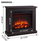 LegendFlame® Madison Electric Fireplace with 32.5" Mantel Surround and Jaden 23" Insert, Espresso Oak Finish Legend Flame