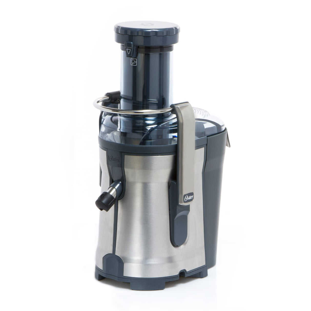 Oster Easy-to-Clean Professional Juicer, Stainless Steel Juice Extractor, Auto-Clean Technology, XL Capacity, Gray Oster