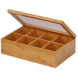 Oceanstar - TB1323 Oceanstar Bamboo Tea Box, 12 Inch, Natural Oceanstar
