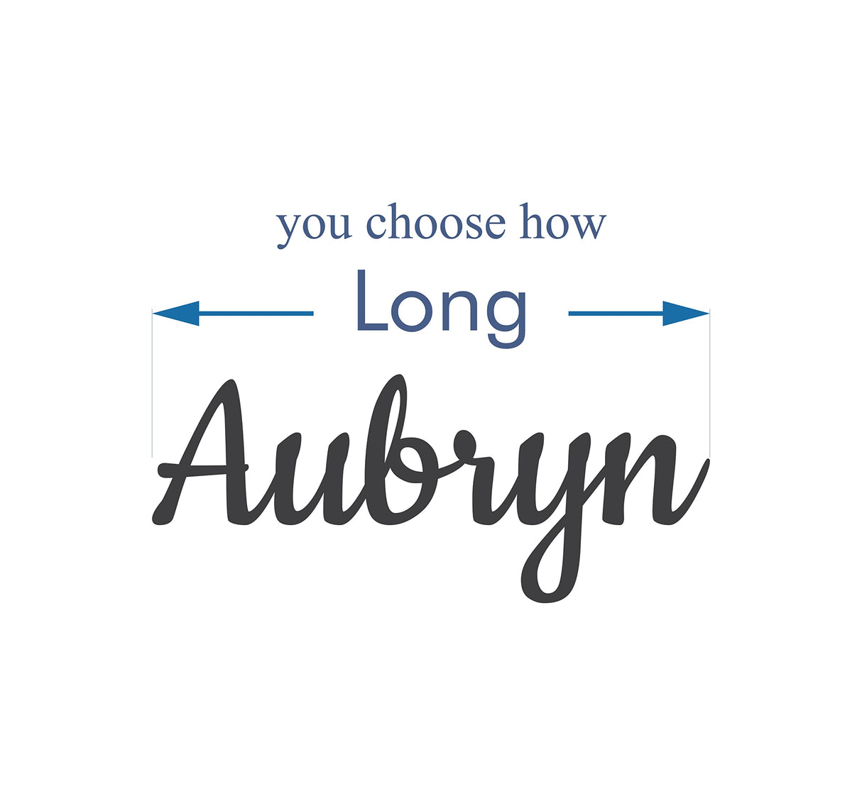 Personalized Name for Above Crib, Nursery Decor Letters, Connected Letters, Personalized Gifts, Baby shower Many Sizes Available Jess and Jessica