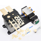 WIKINK Pneumatic Edge Bander Hole Guide Machine, Edge Banding Punching Hole Machine, 8mm& 15mm Hole Punch Tool, Aluminum Alloy 0.4‑0.6MPa for Woodworking Paper Craft Projects WIKINK