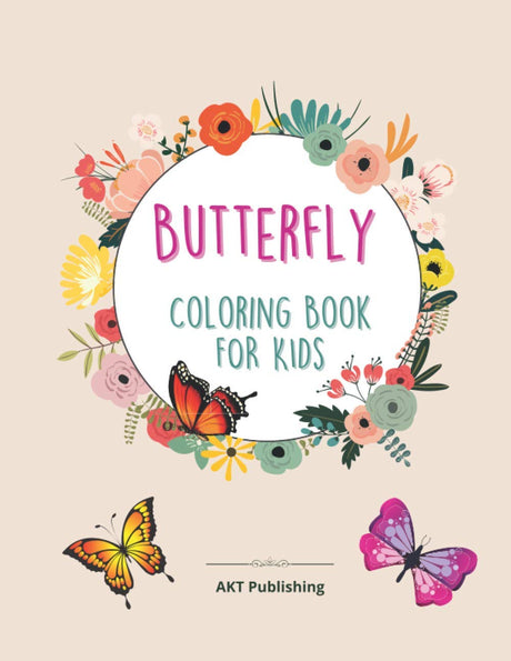 Butterfly Coloring Book For Kids: 50 completely unique butterfly coloring pages | Fun activity book for young children, Ages 2-8. Simple and Easy Butterflies Majosta
