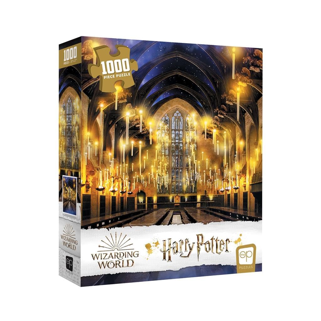 Harry Potter Great Hall 1000 Piece Jigsaw Puzzle | Artwork from Harry Potter Films Featuring Hogwarts Great Hall | Official Collectible Harry Potter Merchandise USAOPOLY