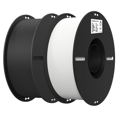 Creality 2kg Black & White PLA 1.75mm Filament Bundle for 3D Printing with No-Tangling Strong Bonding and Overhang Performance, Accuracy +/- 0.02mm - WoodArtSupply