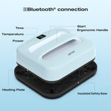 AST&T Heat Press 12"X10", Smart Heat Press Machine with Built-in Bluetooth for T-Shirts, Pillows, Tote Bags & More, Advanced Ceramic-Coated Heat Plate, Precise Temperature Control with APP (Blue) AST&T