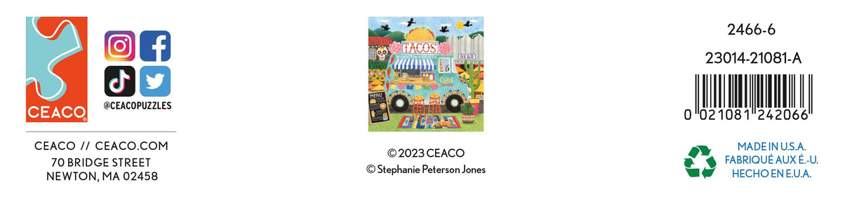 Ceaco - Food Trucks - Taco Truck - 500 Piece Jigsaw Puzzle Ceaco