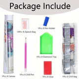 Christmas Winter 5D Diamond Art Kits for Adults,Red Truck Diamond Painting,DIY Full Round Drill Diamond Dot Painting Gem Art for Adult Home Wall Decor 12x16 Inch GEMFAMILY