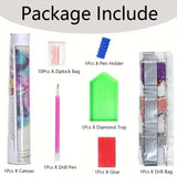 Rainbow Rose Diamond Painting Kits for Adults Beginners, Diamond Art Kit for Sweet Home,DIY Full Round Drill Diamond Dot Gem Art Kits for Adults Home Wall Decor 13.8 x 13.8 inch GEMFAMILY