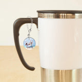 25 Sets Sublimation Charm Accessories for Cup Name ID Cup Charms for Tumbler Bulk MDF Sublimation Blanks with Chains Jump Rings for DIY Crafts Gift Olutacot