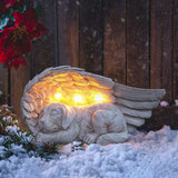 iHeartDogs Dog Memorial Gifts - Forever My Guardian Angel Garden Solar Light - Pet Memorial Stone iHeartDogs