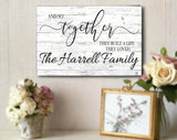Personalized Wedding Gift Sign With Names And So Together They Built a Life They Loved Custom Wood Farmhouse Décor for Home, Wedding, Family or Couples Gift Idea Broad Bay