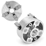OPPWONG 4 Jaw Lathe Chuck, Z011A Zinc Alloy Lathe Chuck Independent Reversible Jaw Wood Lathe Chuck Mini Metal Lathe Accessories Lathe Chuck Turning Machine Accessory for Lathes Machine OPPWONG